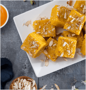 Mango Barfi - Kaka Halwai Sweet Centre -