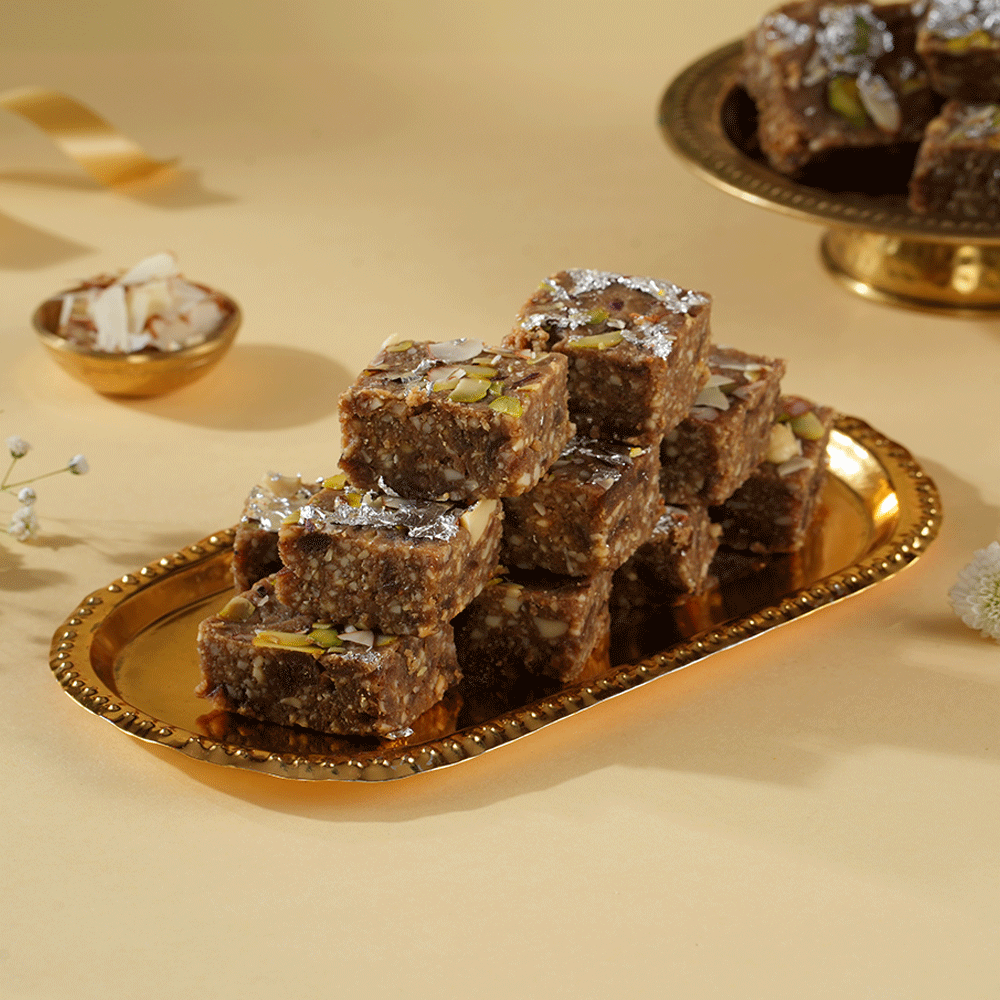 Anjeer Barfi - Kaka Halwai Sweet Centre - 