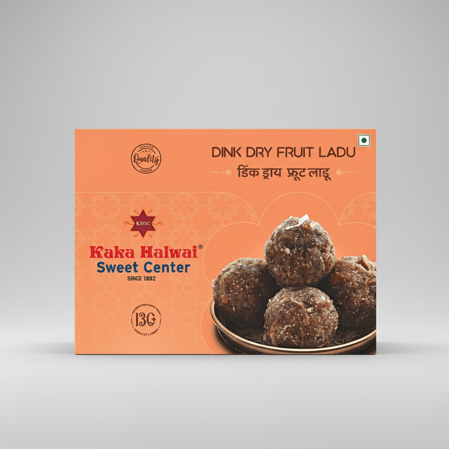 Dink Dry Fruit Ladu - Kaka Halwai Sweet Centre - sweets