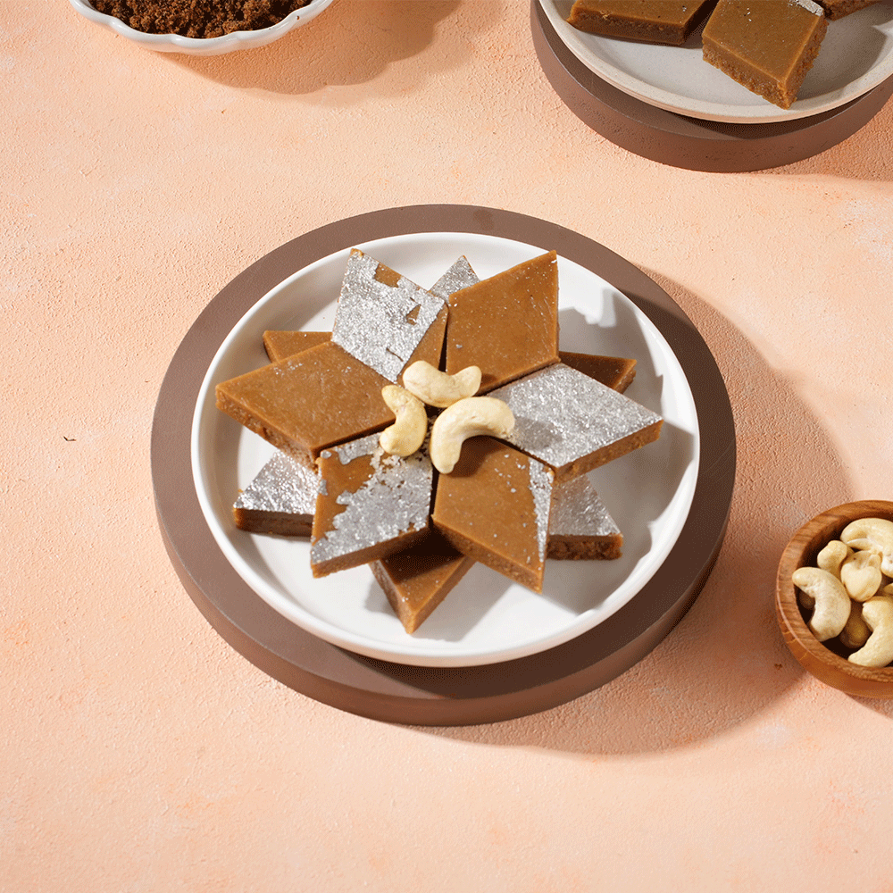 Jaggery Kaju Katli - Kaka Halwai Sweet Centre - 