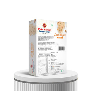 Orange Soanpapdi - Kaka Halwai Sweet Centre - 